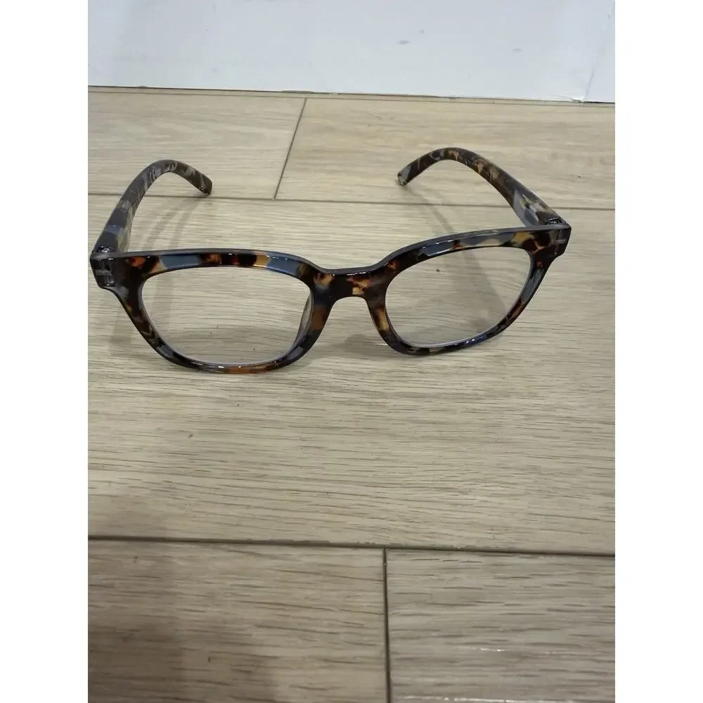Peepers To The Max Reading Eyeglasses +3.00 Blue Light Filtering Blue Quartz